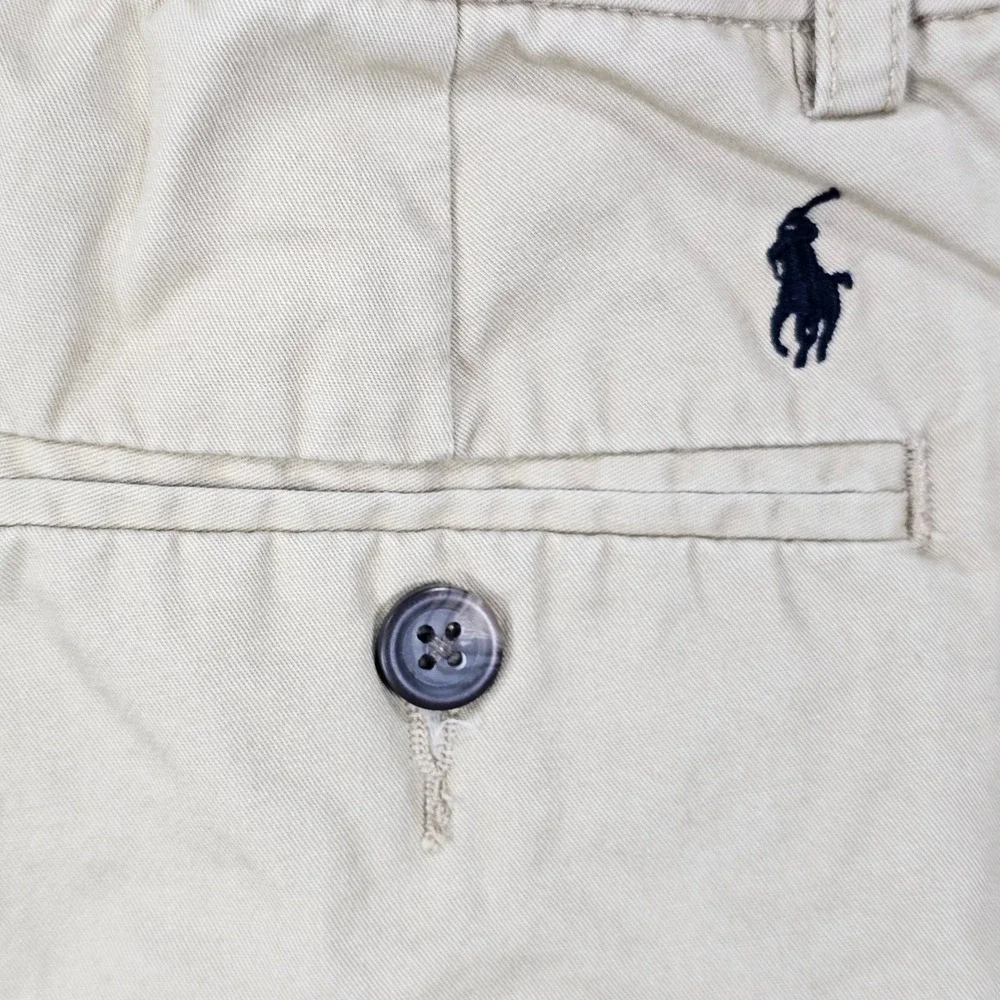 Polo Ralph Lauren Boys Size 10 Beige Khaki Chino Pants Embroidered Pony Logo